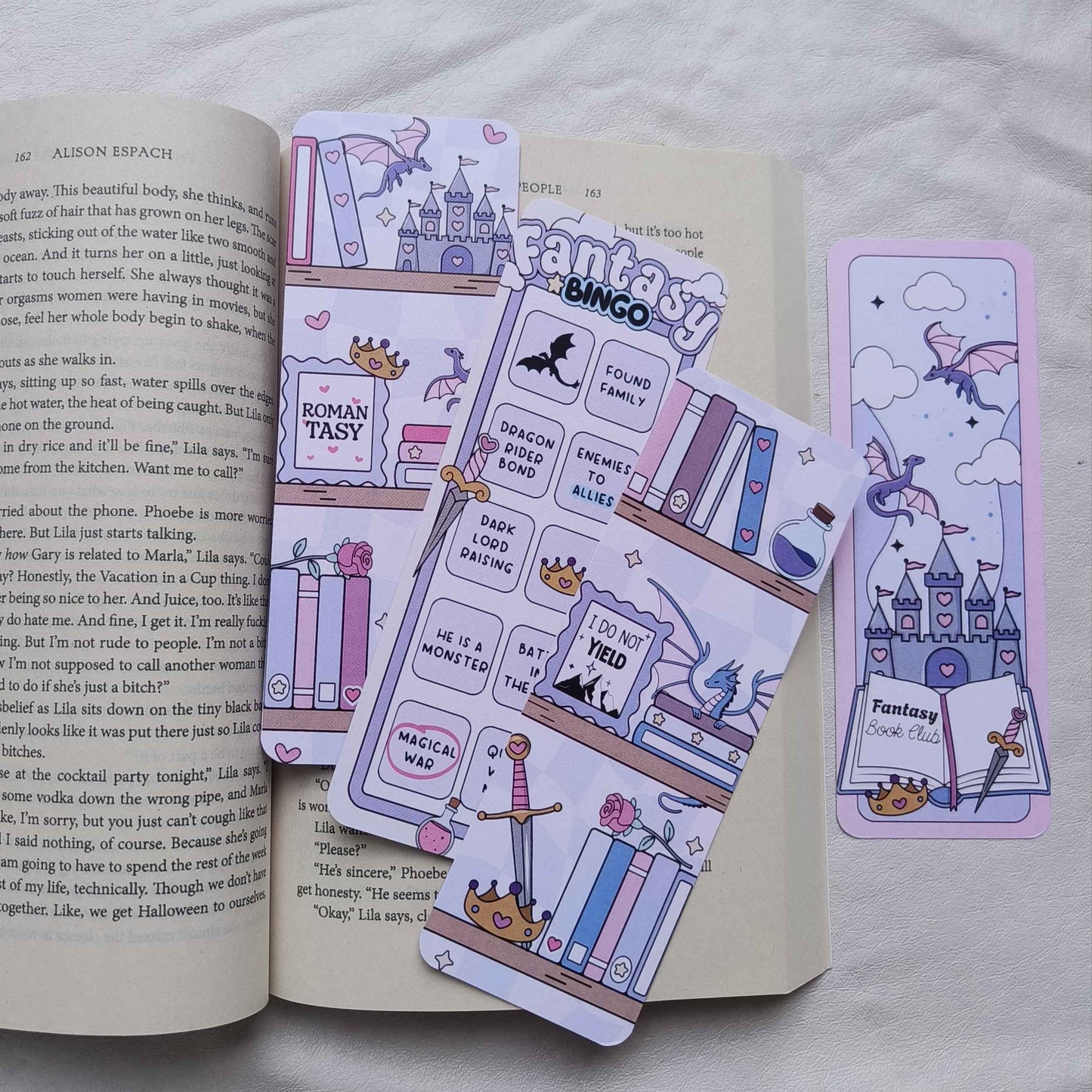 Fantasy Bookmark Bundle – Set of 4 Bookmarks