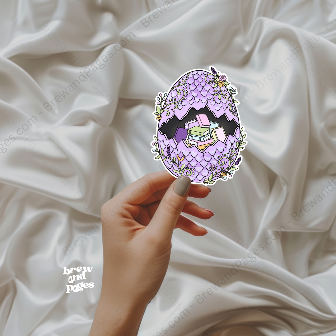 Dragon Egg - Sticker - Brew and Pages