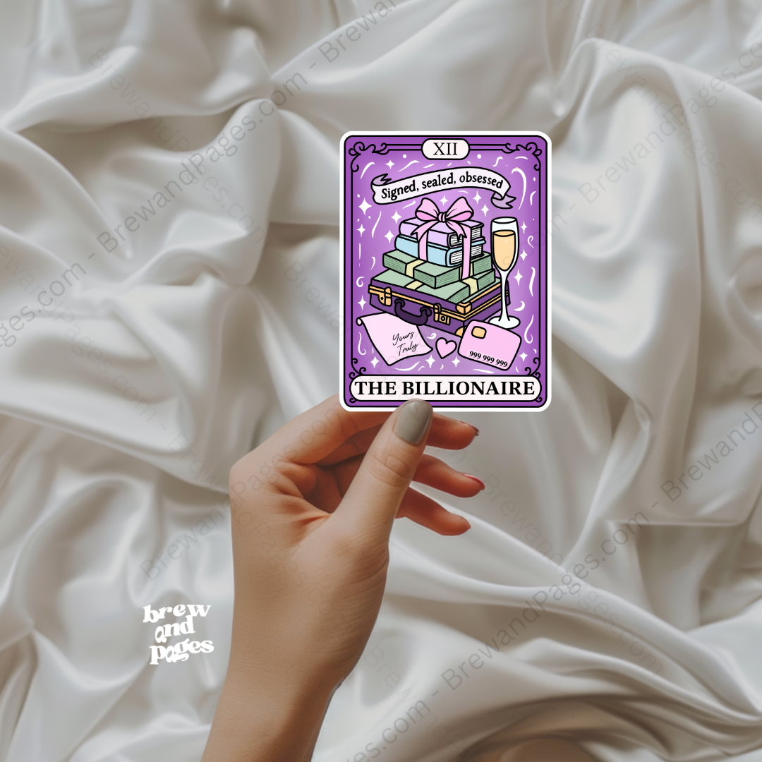 The Billionaire Tarot Card - Sticker - Brew and Pages