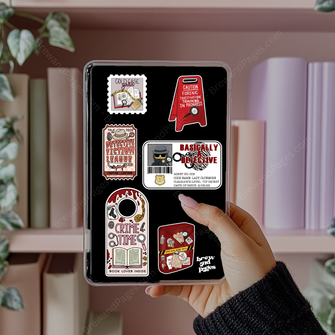 Detective True Crime Sticker Set
