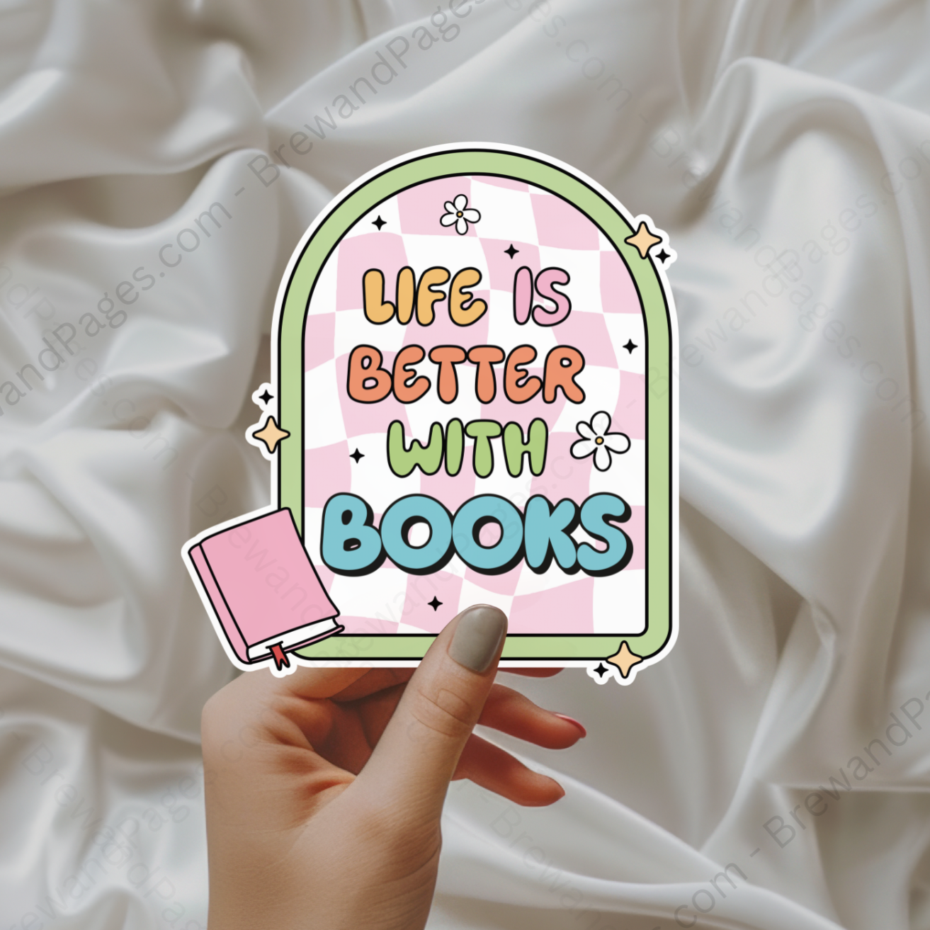Life is Better with Books - Sticker