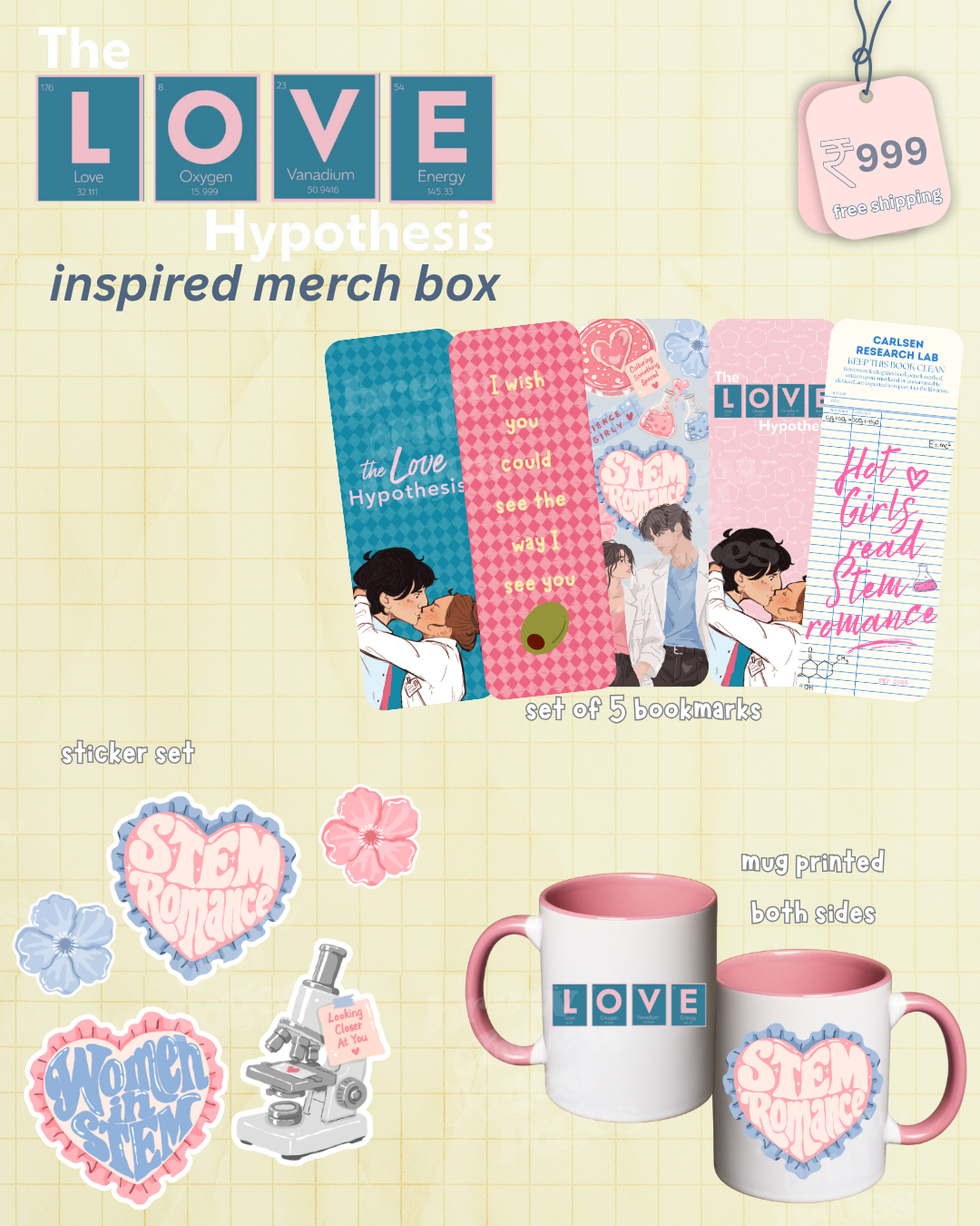 The Love Hypothesis Inspired Merch Box