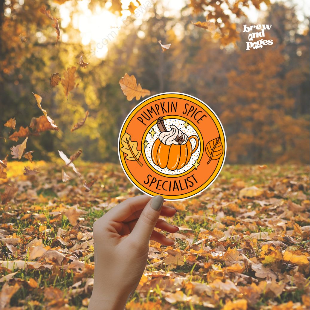 Pumpkin Spice Specialist - Autumn Sticker