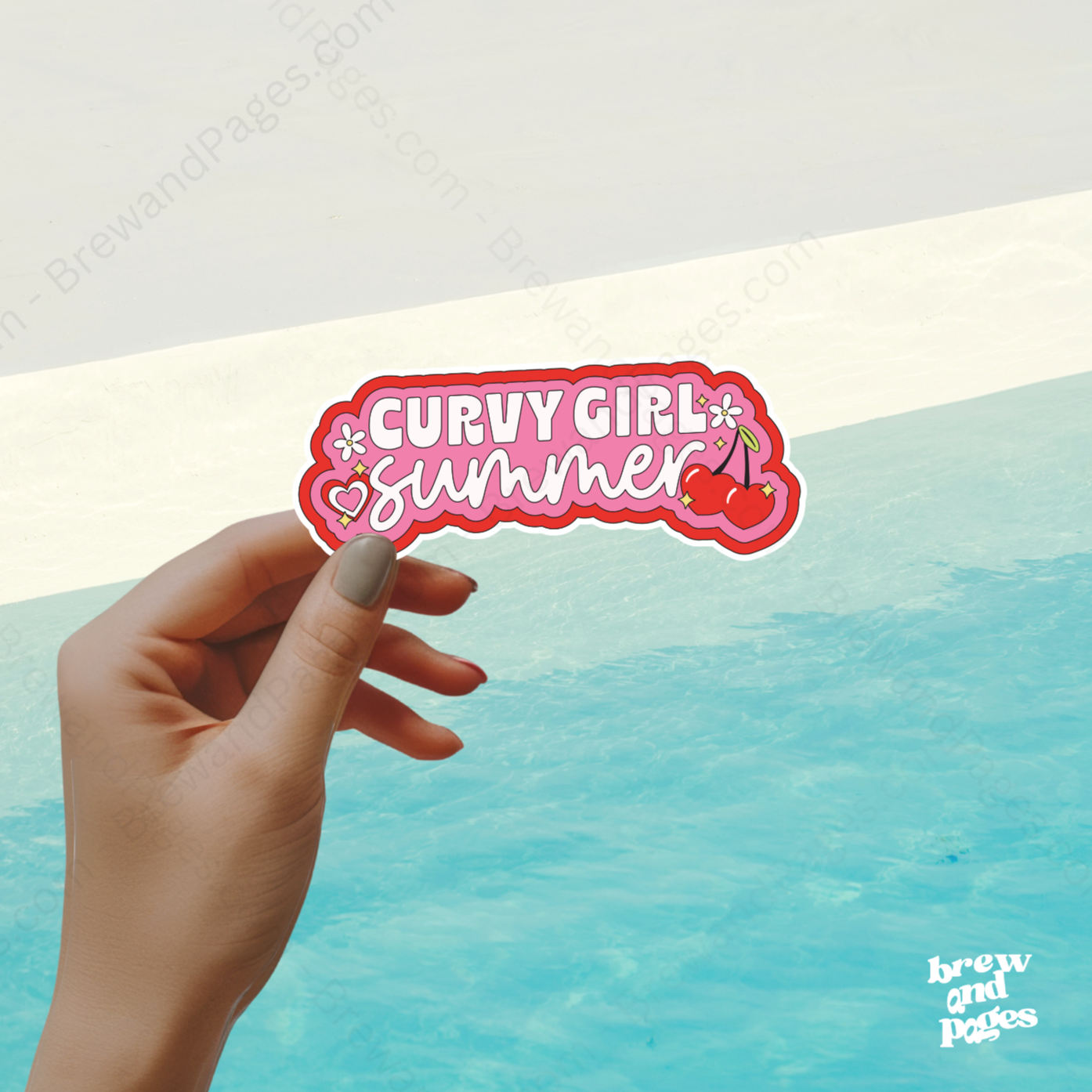 Curvy Girl Summer - Sticker