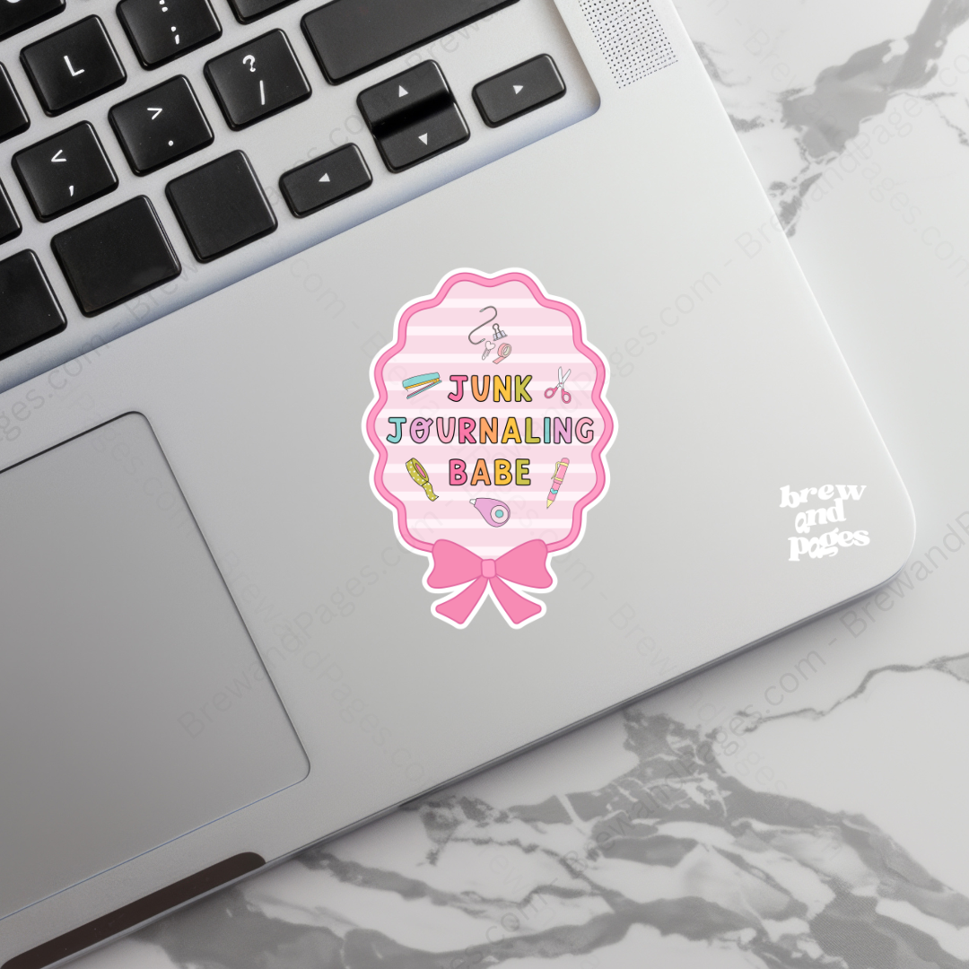 Junk Journalling Babe - Cute Sticker