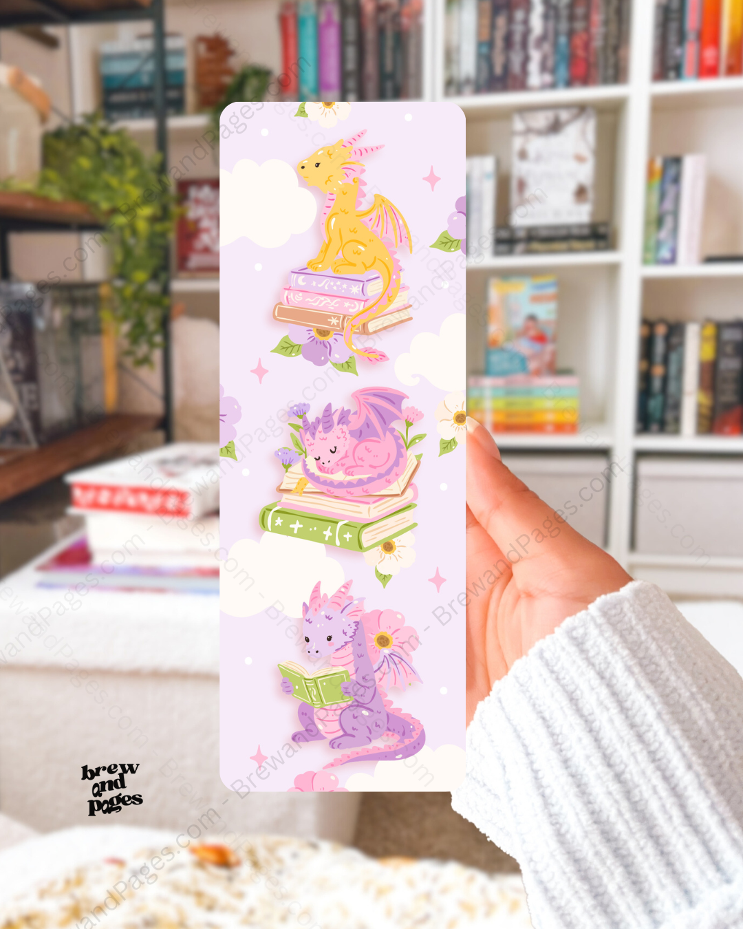 Baby Dragon Set of 2 - Bookmark - Brew and Pages
