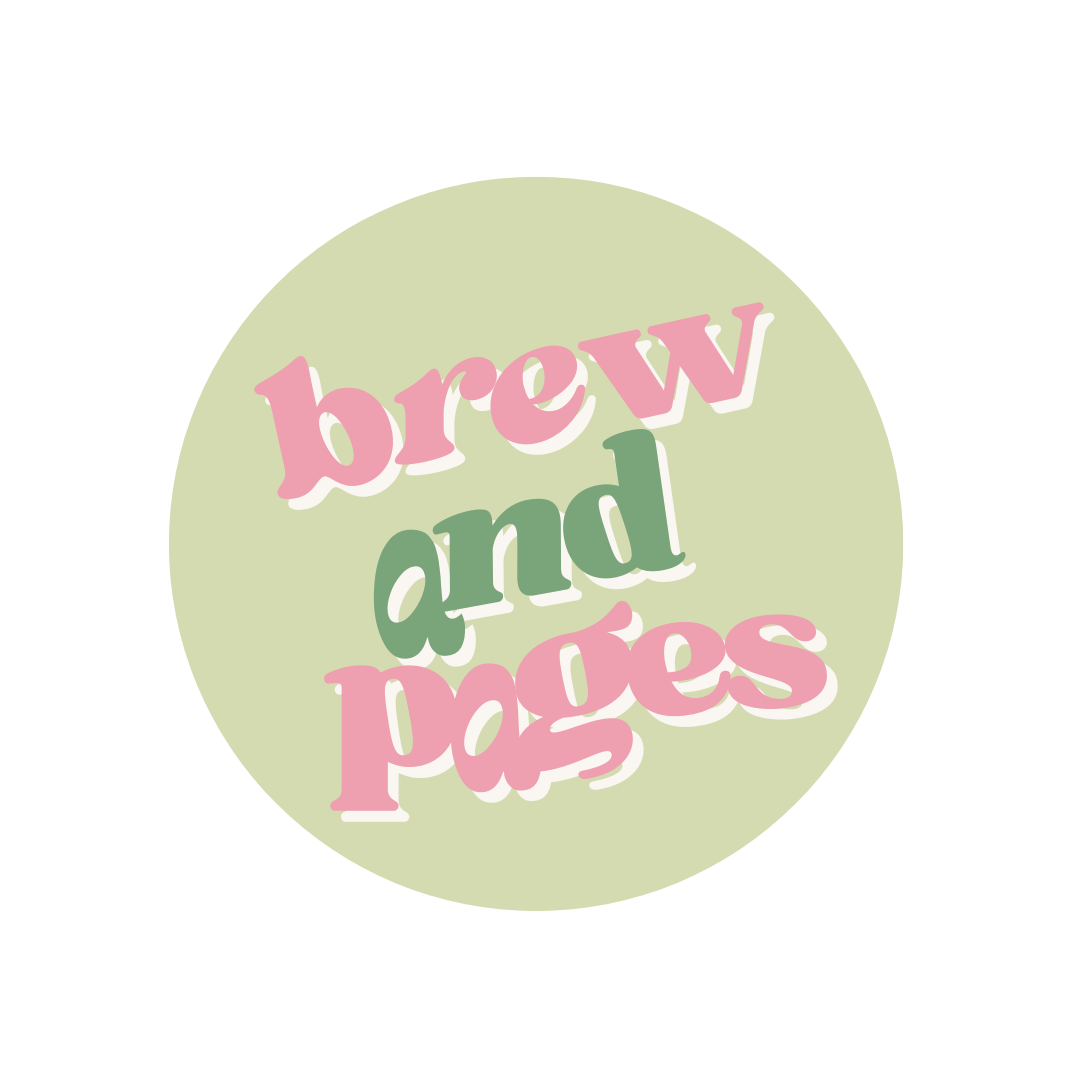 Brew and Pages logo representing reading accessories