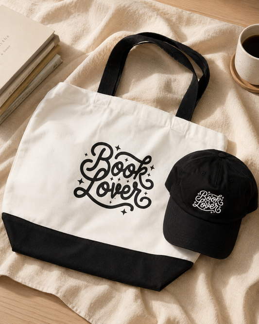 Book Lover Essentials – Tote Bag & Cap Combo