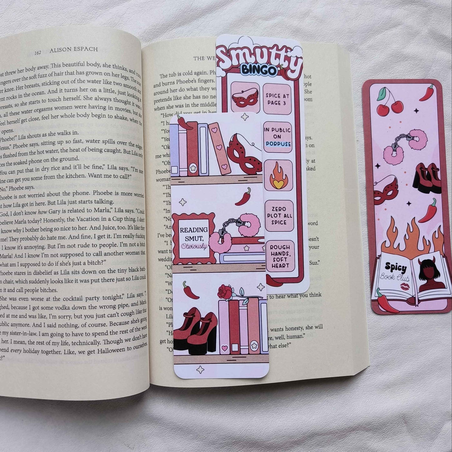 Spicy Bookmark Bundle - Set of 3 Bookmarks
