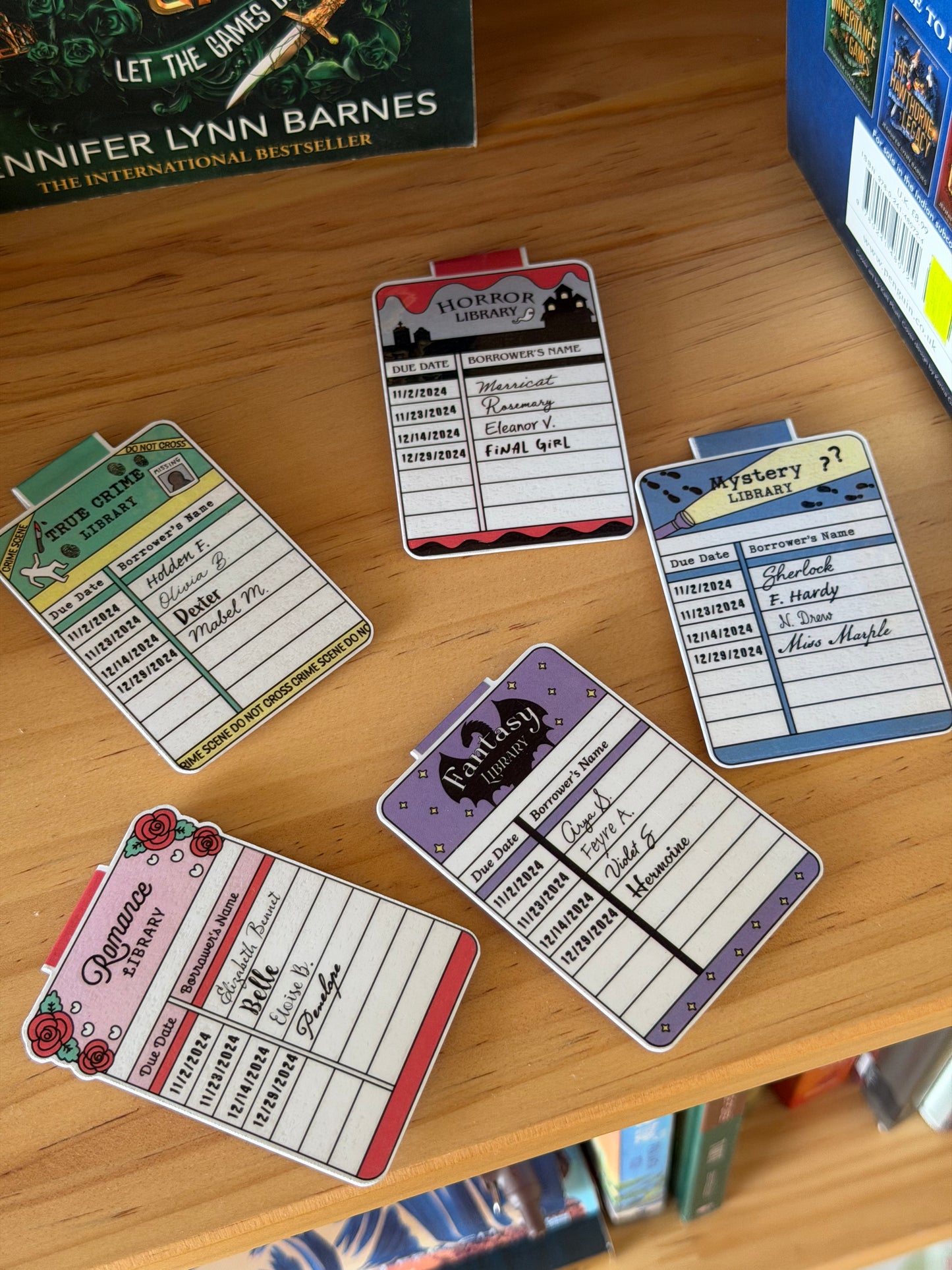 Library card - Big Magnetic Bookmark