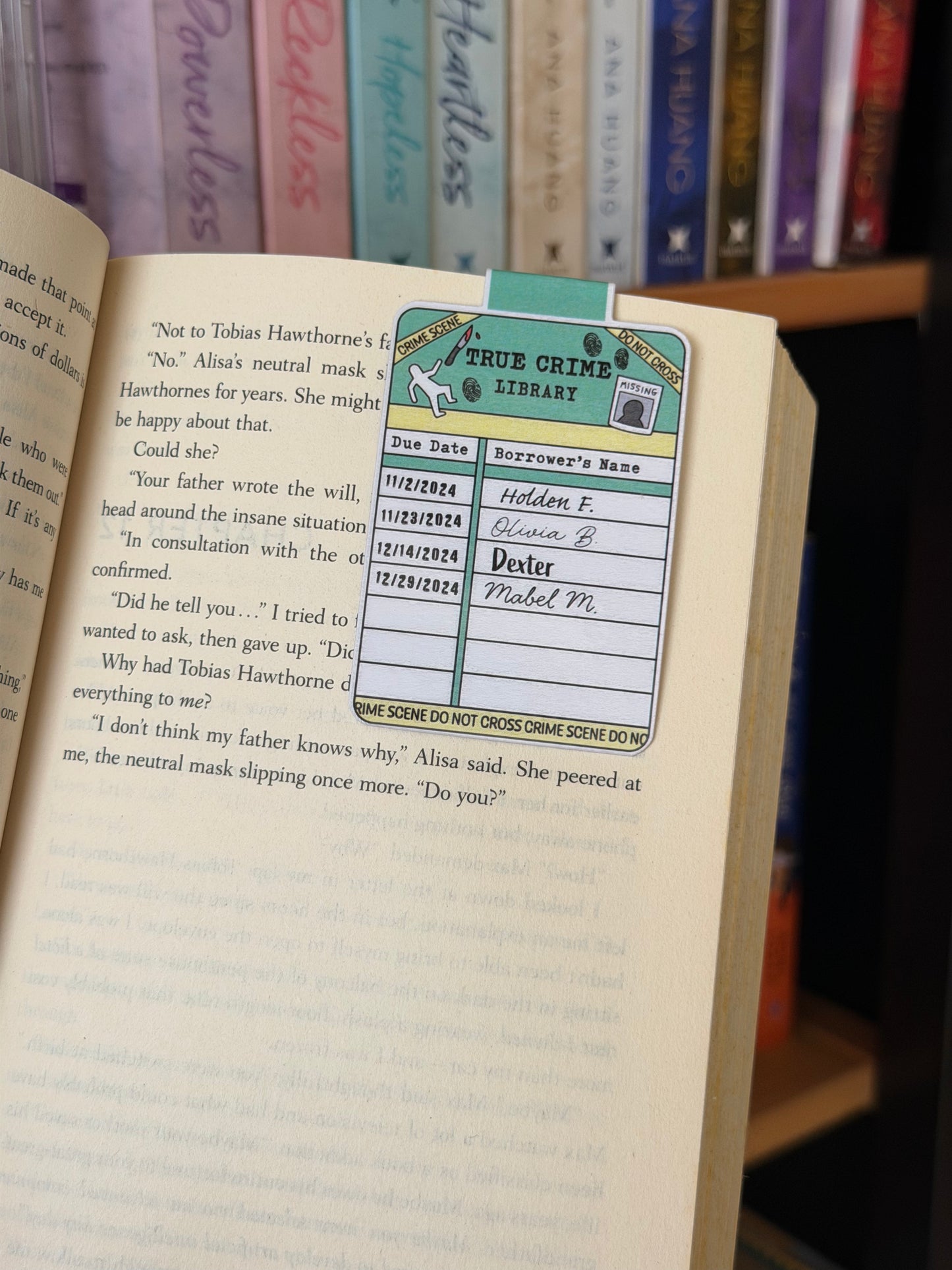 Library card - Big Magnetic Bookmark