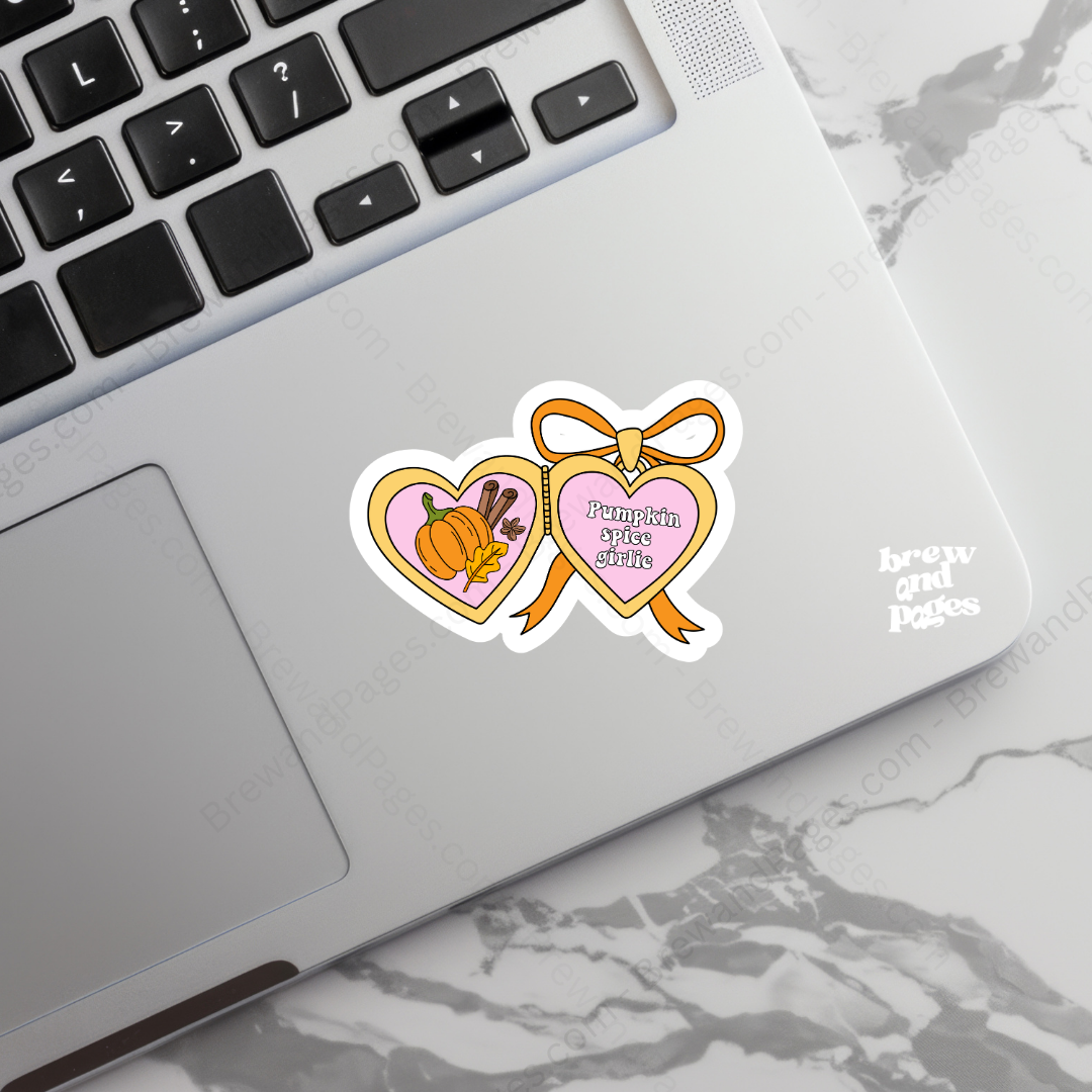 Pumpkin Spice Girlie Pendant - Sticker