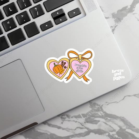 Pumpkin Spice Girlie Pendant - Sticker