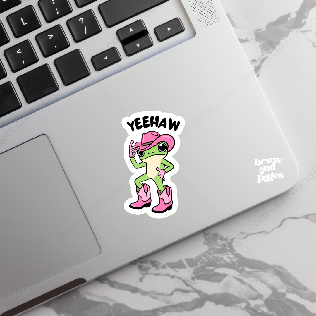 Yeehaw-Retro Cowgirl Sticker
