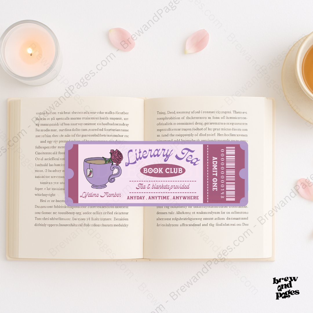 Literary Tea Book Club- Bookmark