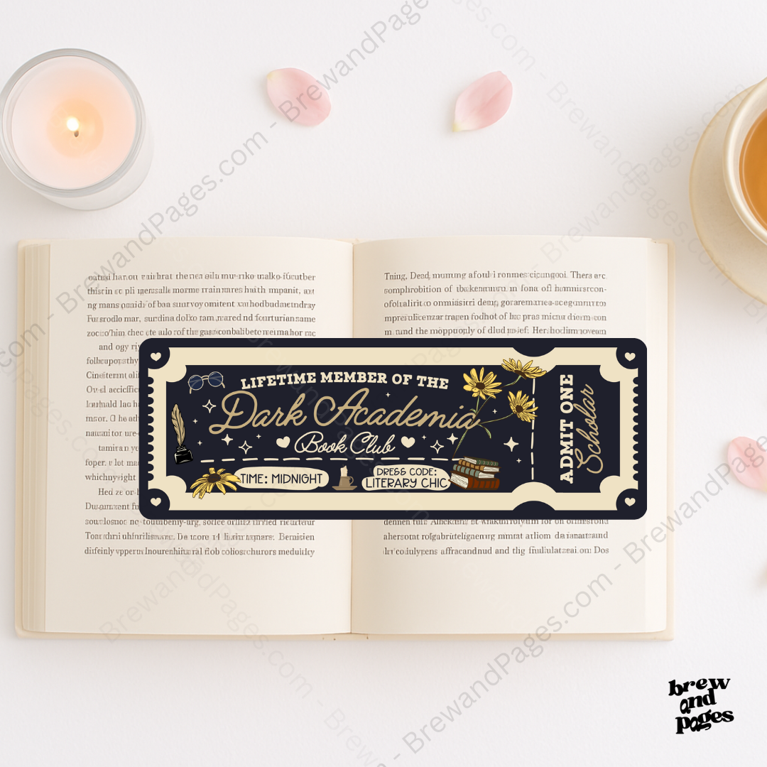 Dark Academia Book Club - Bookmark