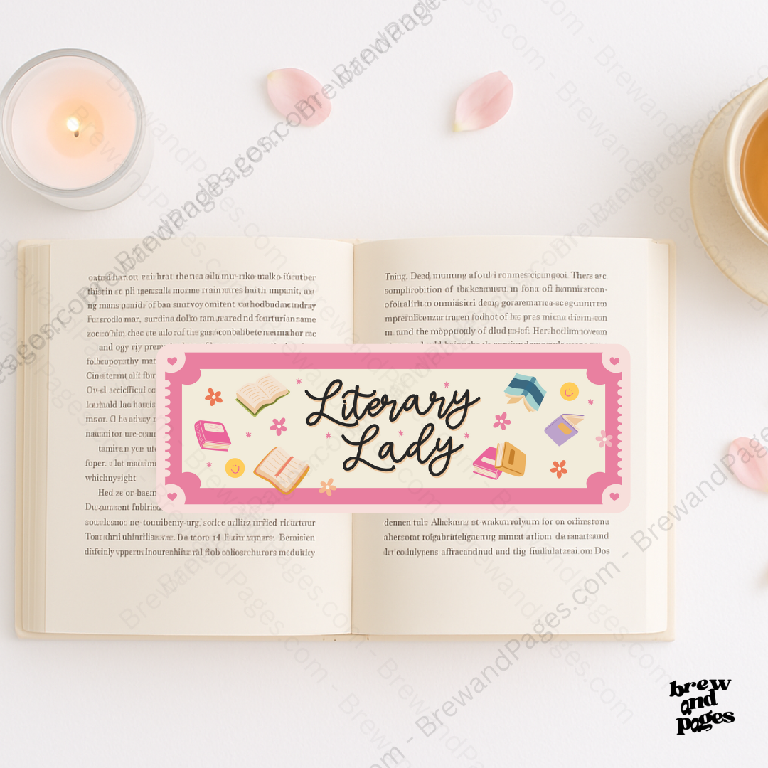 Literary Lady - Bookmark