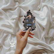 Xaden on the Throne – Fourth Wing–Inspired Sticker