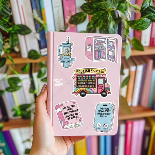 Book Hoarder Sticker Set
