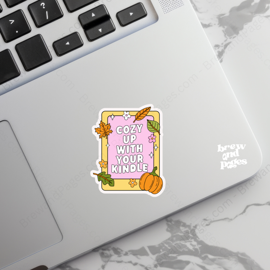 Cozy Up with your Kindle - Fall/ Autumn Sticker