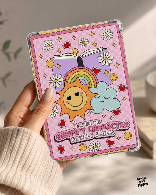 When the Grumpy Character Finally Smiles - Kindle Insert. - Brew and Pages