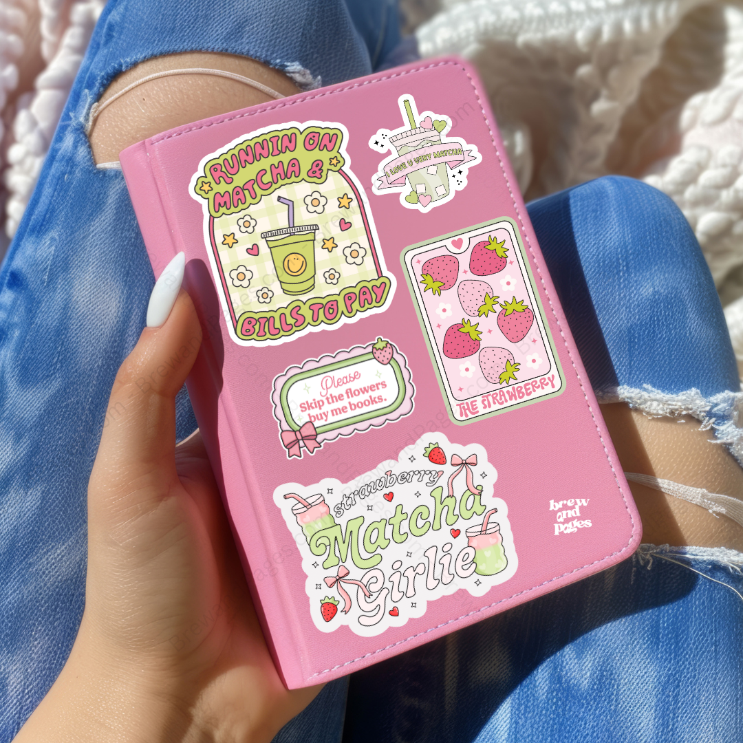 Strawberry Matcha Lover Sticker Set