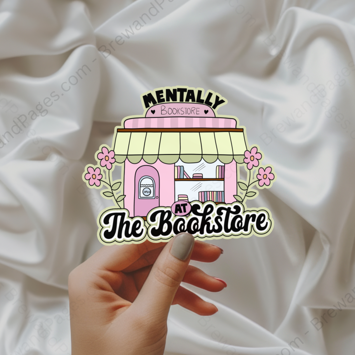 Mentally At The Bookstore - Sticker