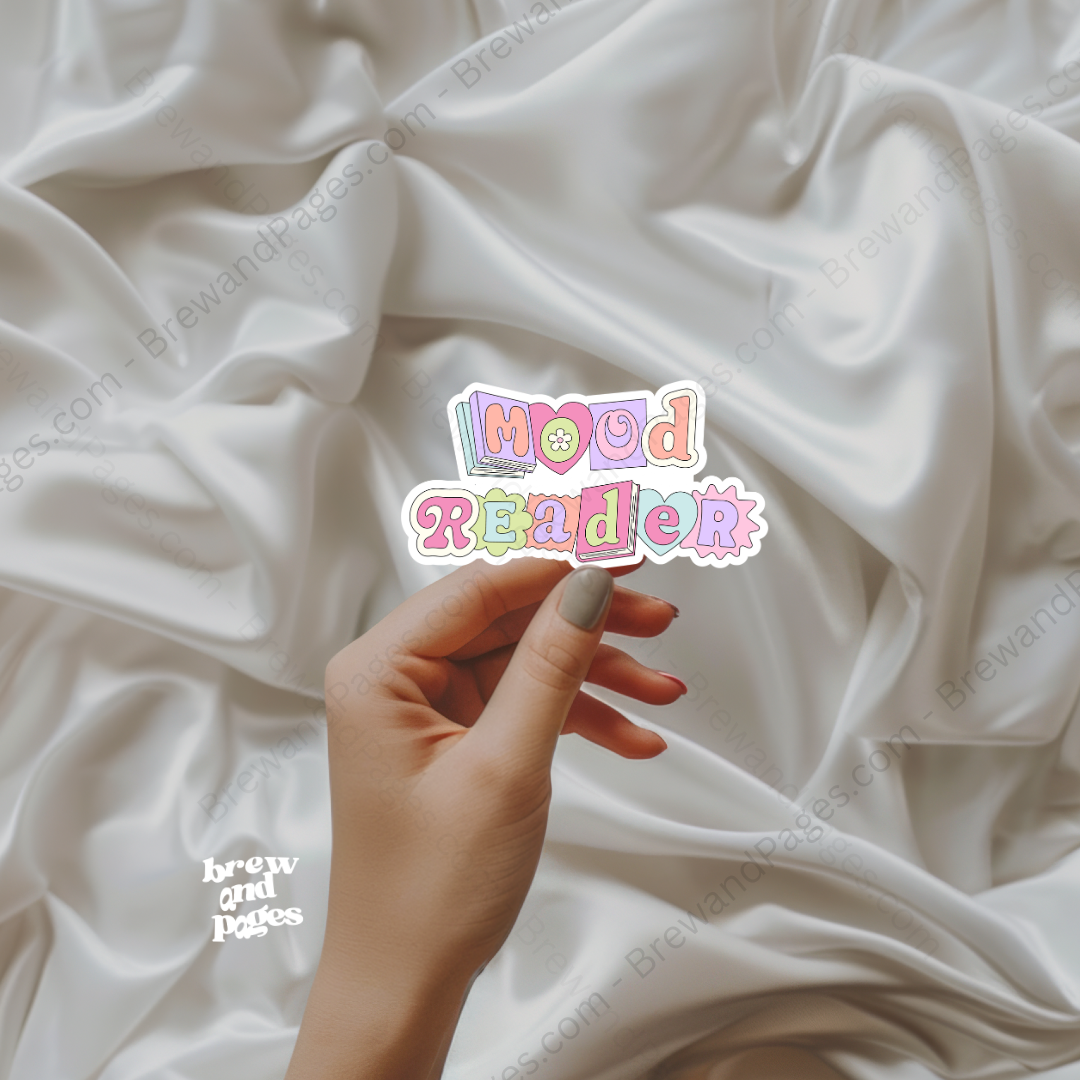 Mood Reader - Bookish Sticker - Brew and Pages