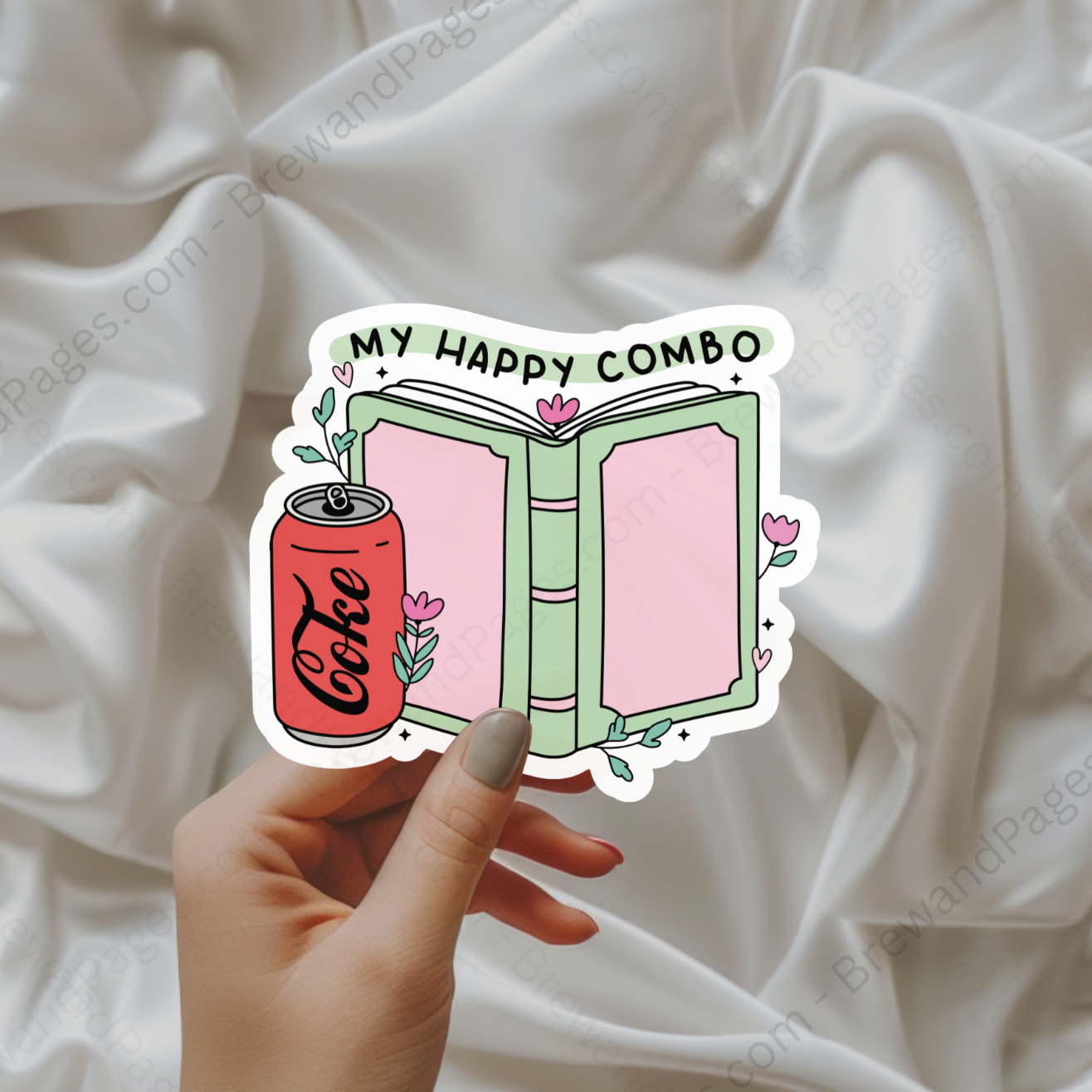 My Happy Combo - Coke & Books - Sticker