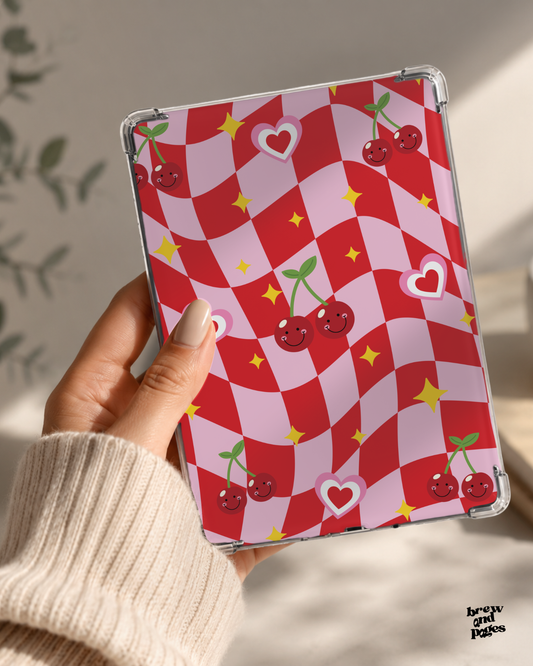 Pink Retro -  Kindle Insert - Brew and Pages
