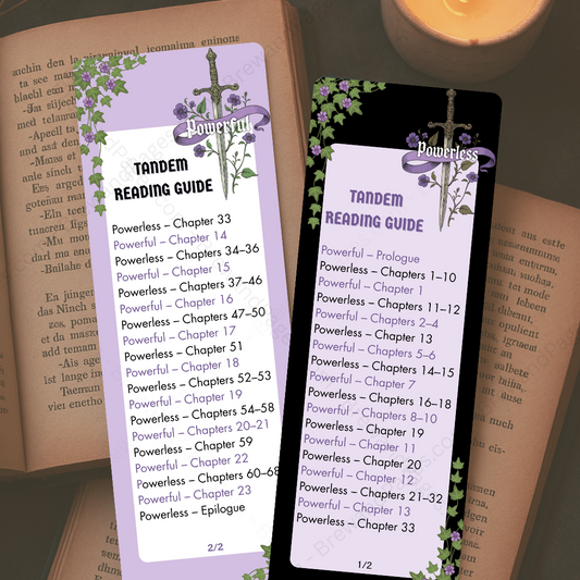 The "I Can’t Read These Separately"- Tandem Reading Bookmark Duo