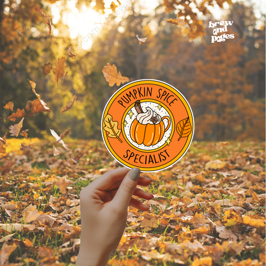 Pumpkin Spice Specialist - Autumn Sticker