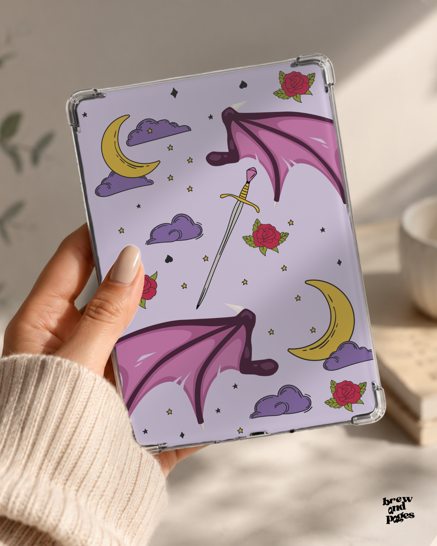 Romantasy Dragon - Kindle Insert - Brew and Pages