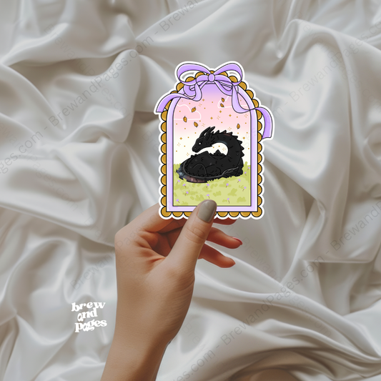 Whimsical Dragon - Sticker - Brew and Pages